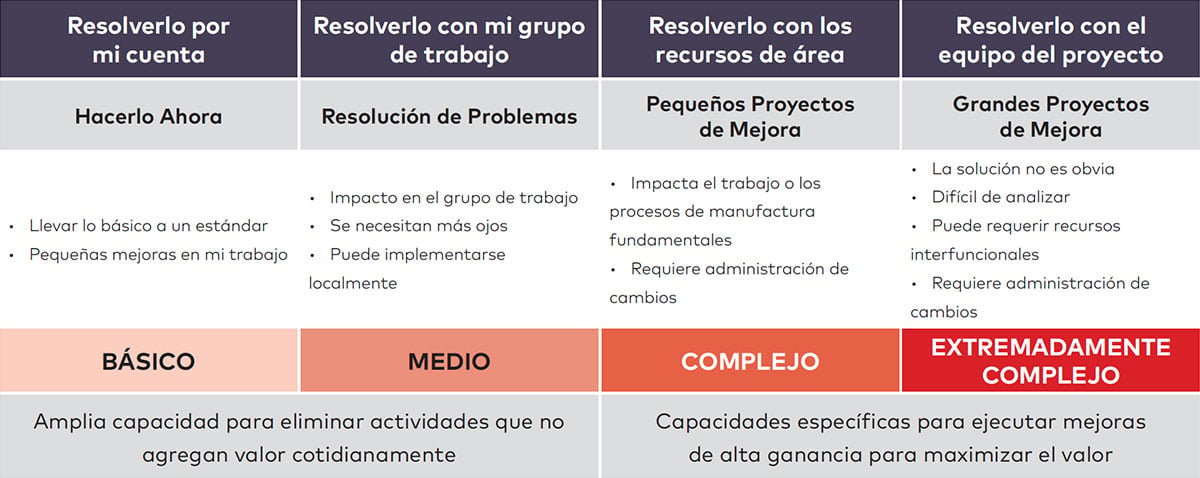 Figura 5 - Marco de trabajo para mejorar la capacidad